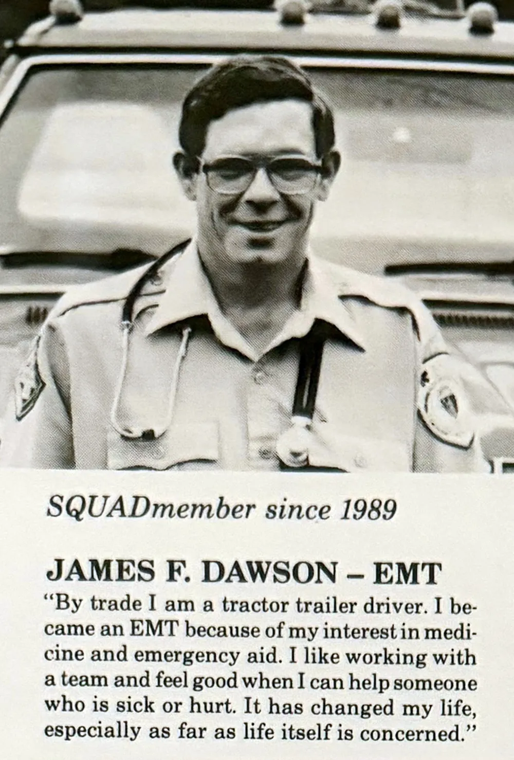 SBAS volunteer from the 1980s and 1990s