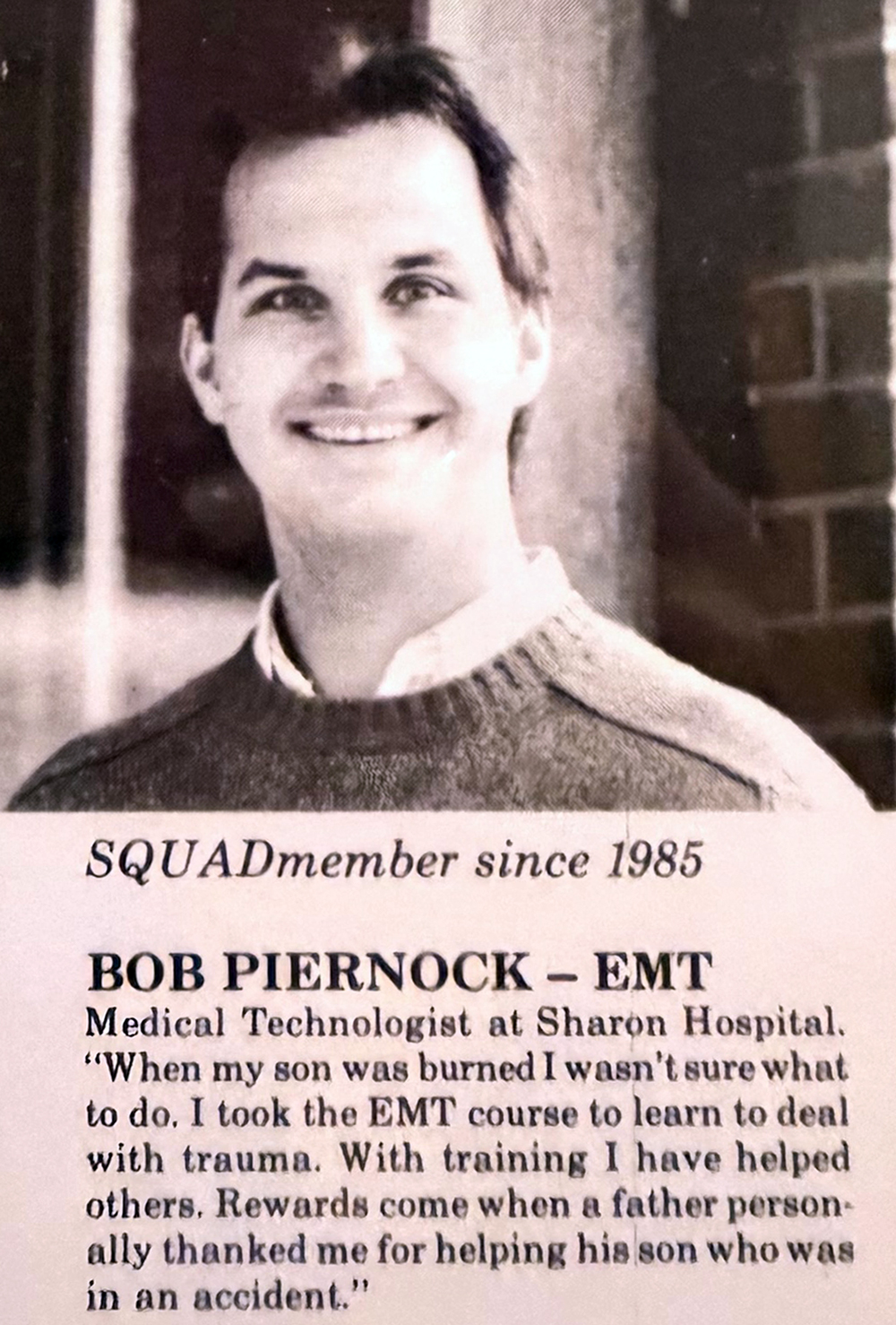 SBAS volunteer from the 1980s and 1990s