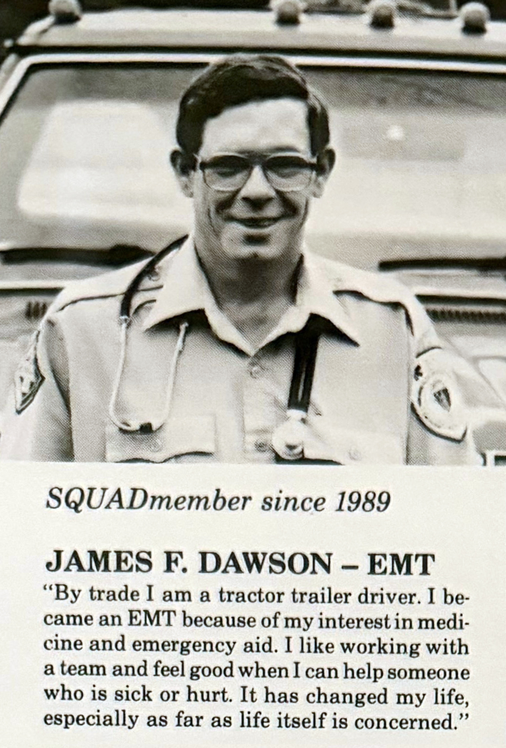 SBAS volunteer from the 1980s and 1990s