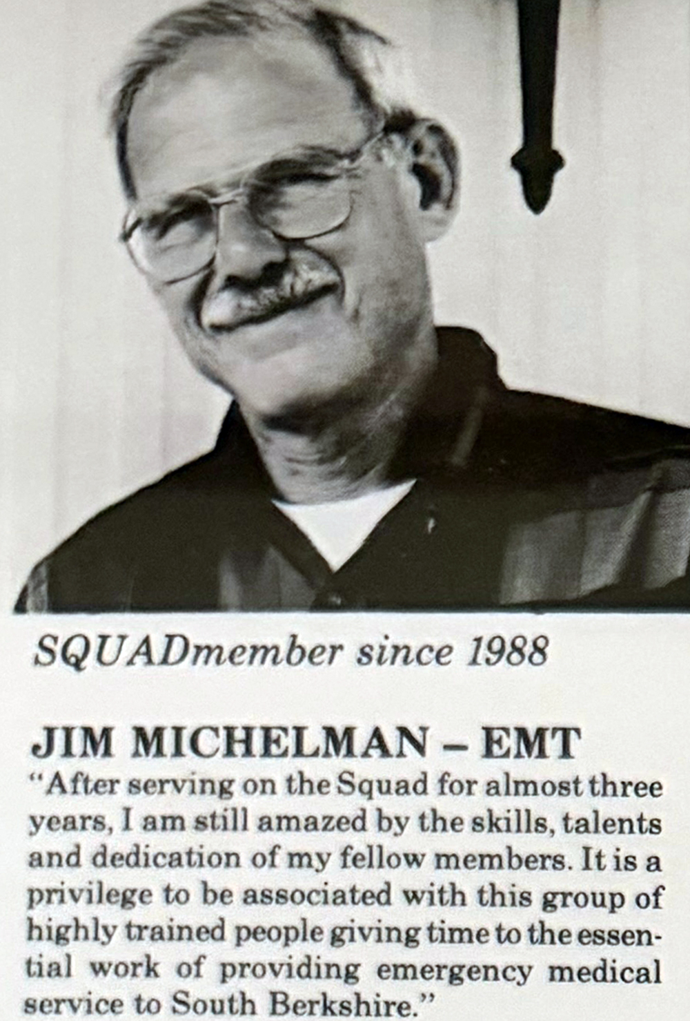 SBAS volunteer from the 1980s and 1990s