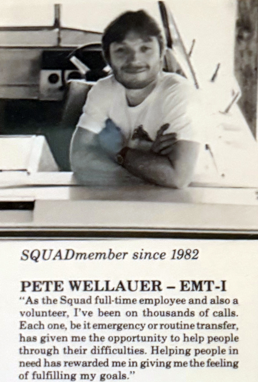 SBAS volunteer from the 1980s and 1990s