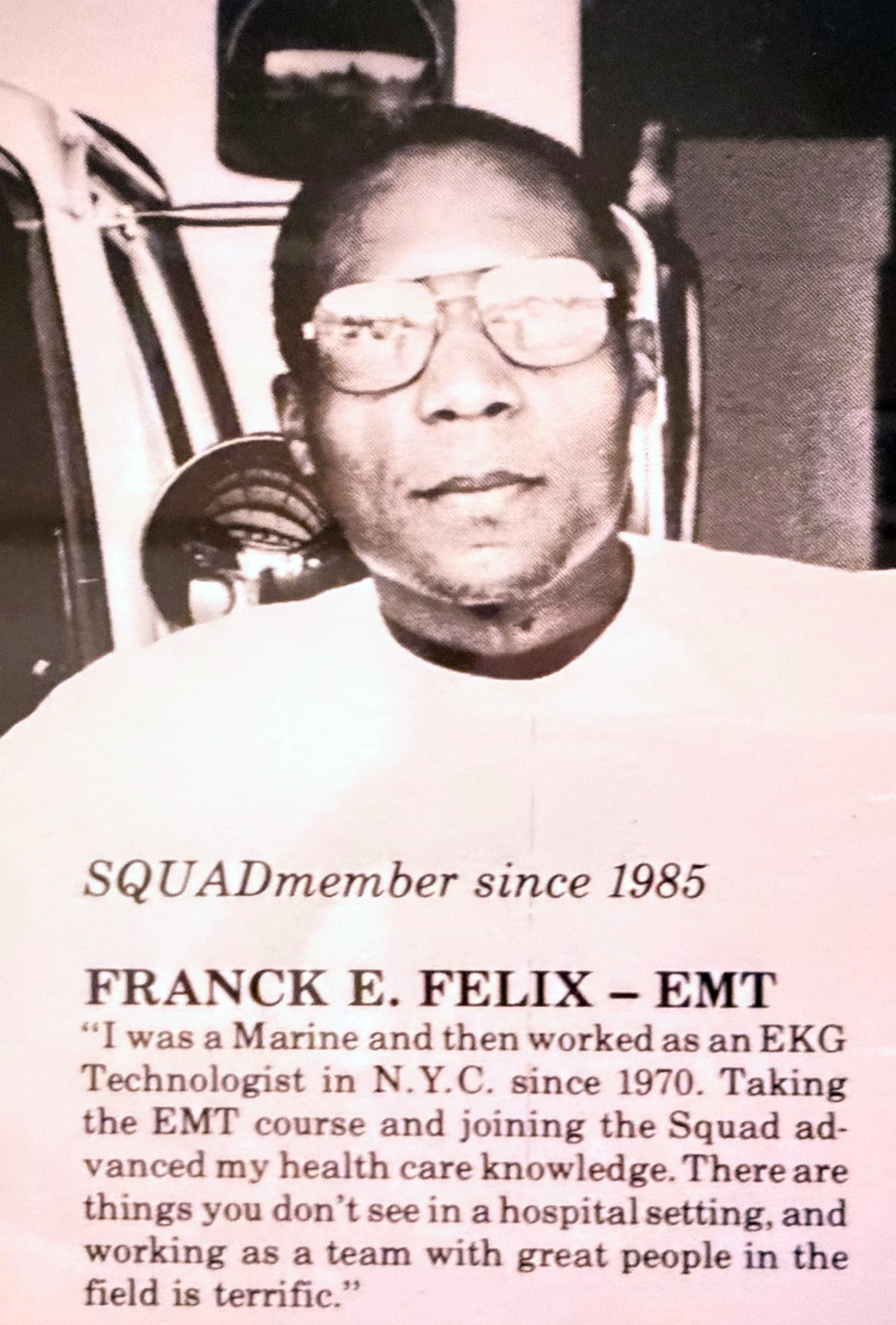 SBAS volunteer from the 1980s and 1990s