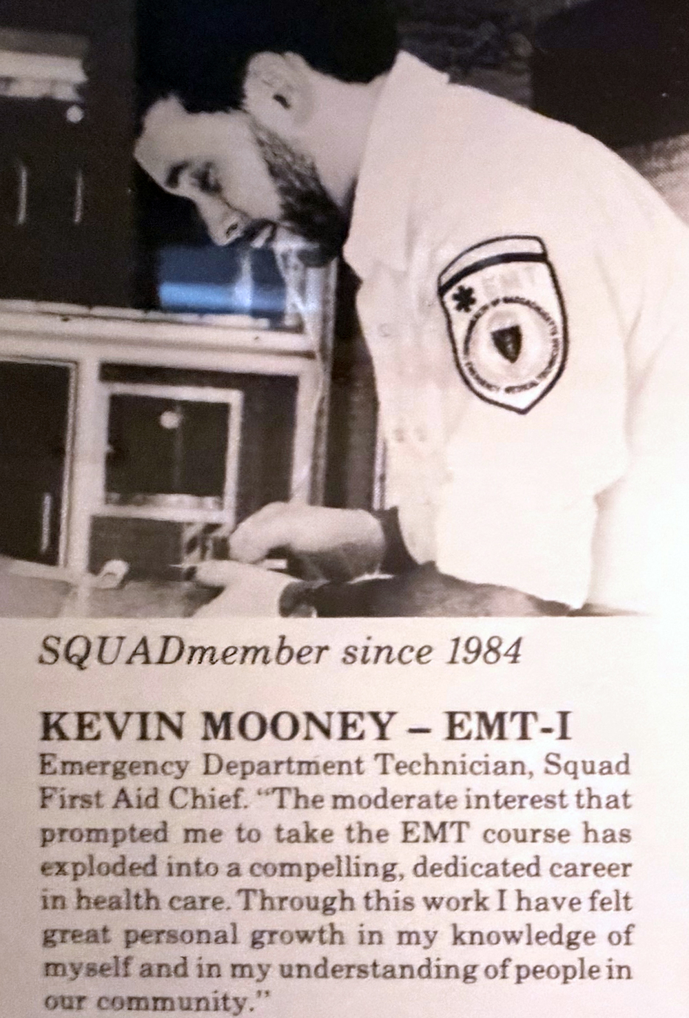 SBAS volunteer from the 1980s and 1990s