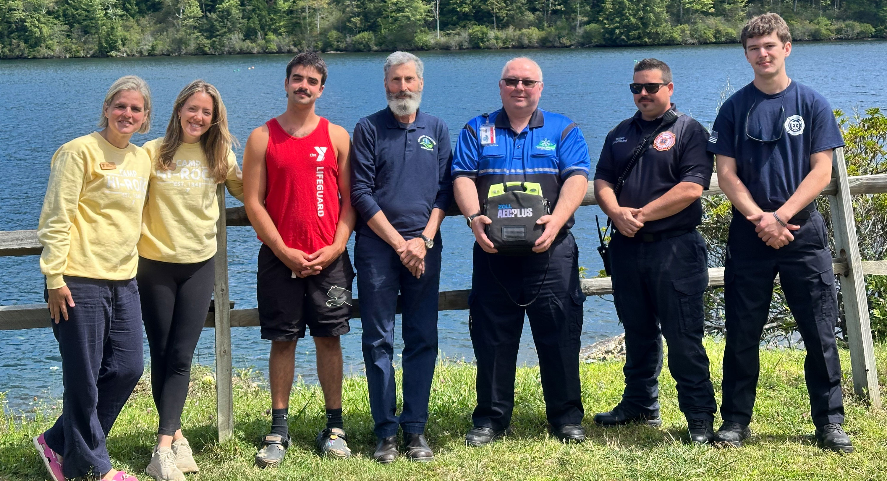 Presenting an AED to Camp Hi-Rock