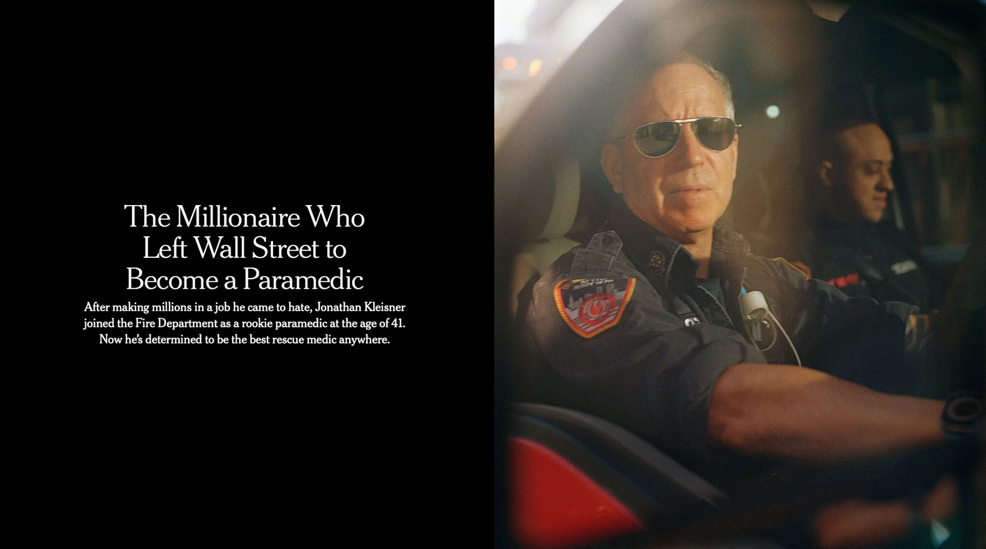 From Wall Street to paramedic