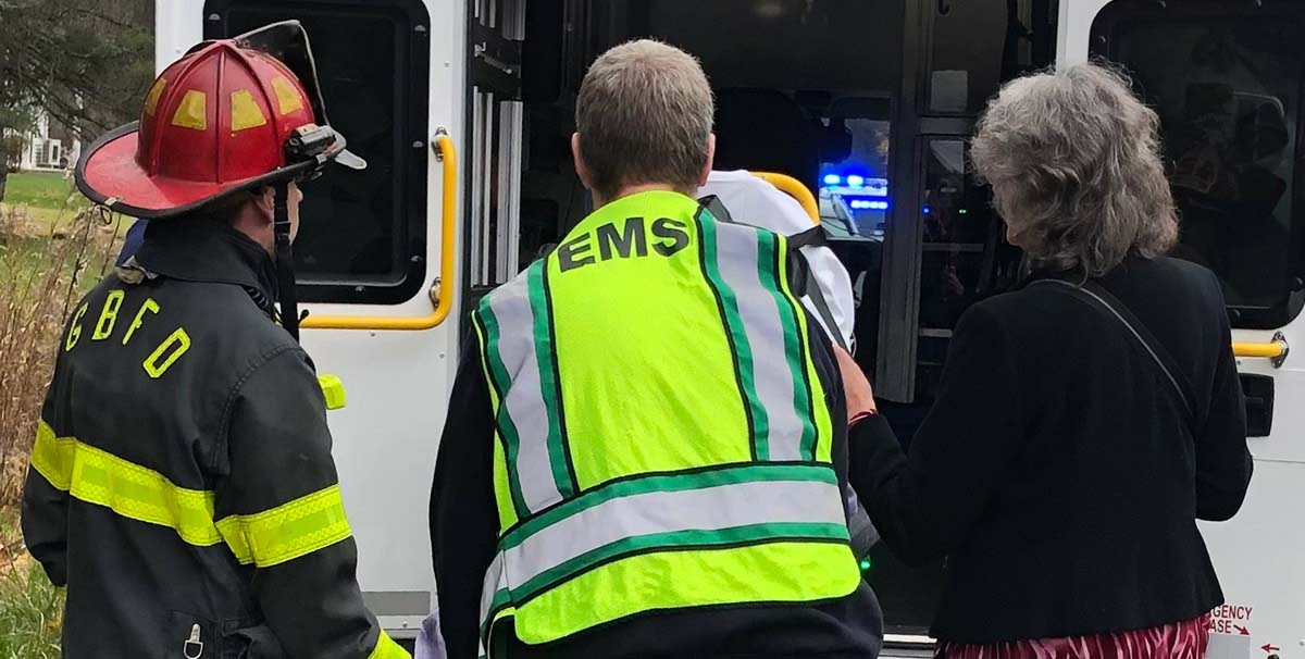 We partner with municipal emergency services in many towns. Here's a call with the Great Barrington fire department.