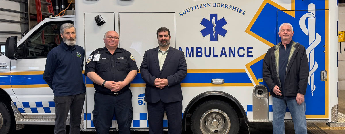 Senator Paul Mark visits Southern Berkshire Ambulance Squad