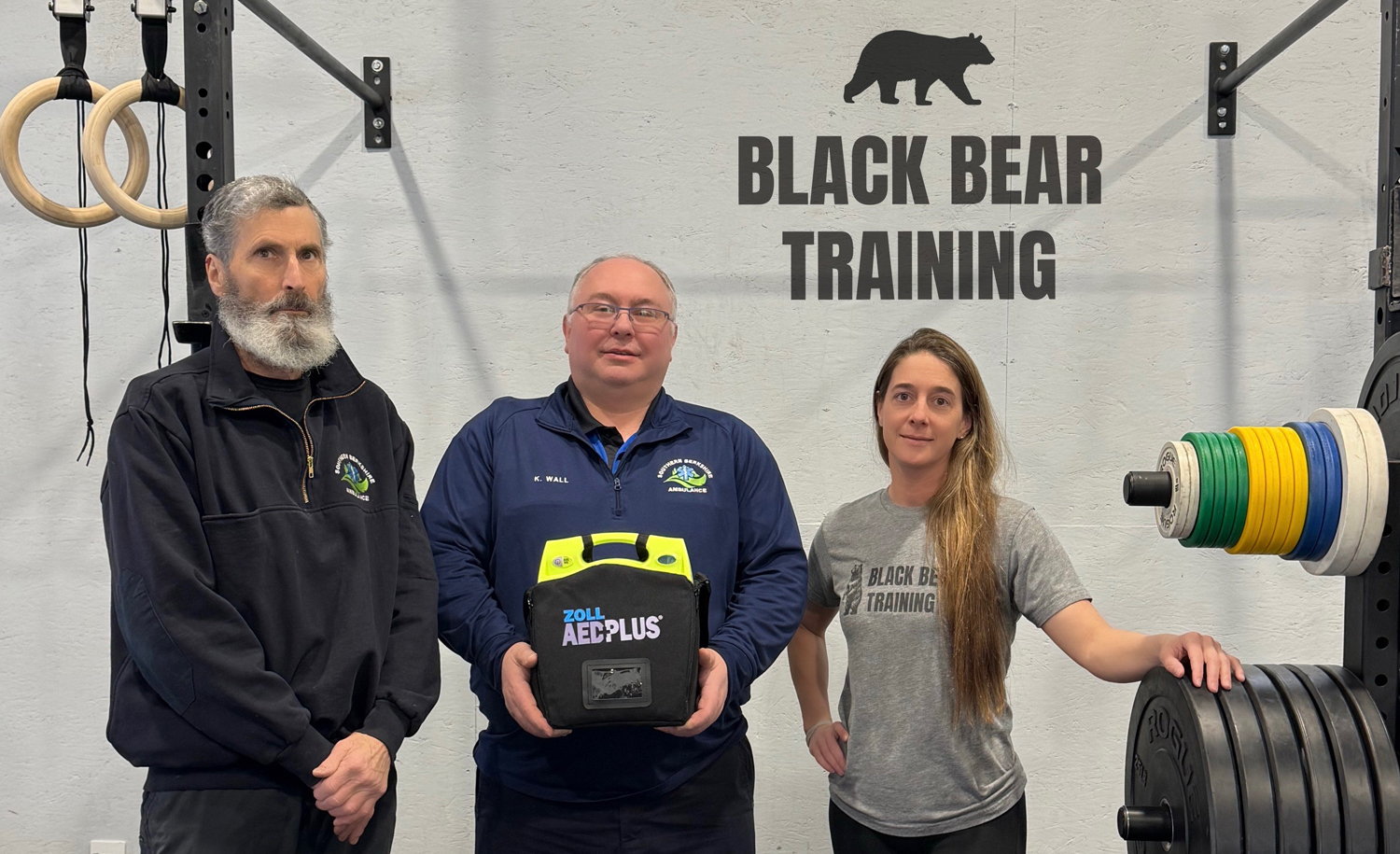 Black Bear Training receives an AED