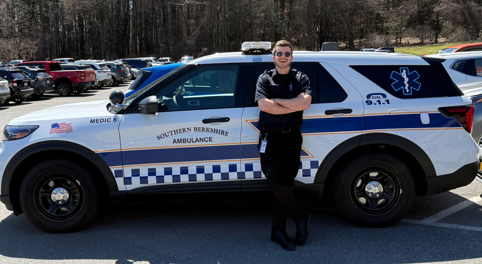 One of our paramedics with our new advanced paramedic fly car